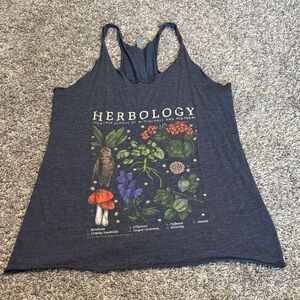 Harry Potter Herbology Graphic Tank Top - Dark Gray